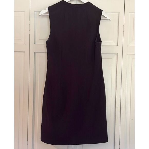 J.Crew ruffled vneck shift pullover black dress 2 - Picture 5 of 9